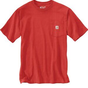 Carhartt Original Fit Red Short Sleeve Pocket T-shirt